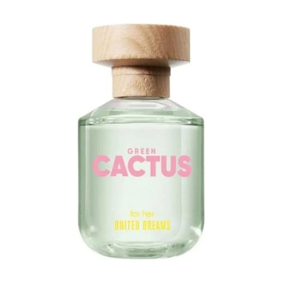 Embalagem de Perfume Benetton United Dreams Green Cactus Feminino Eau De Toilette