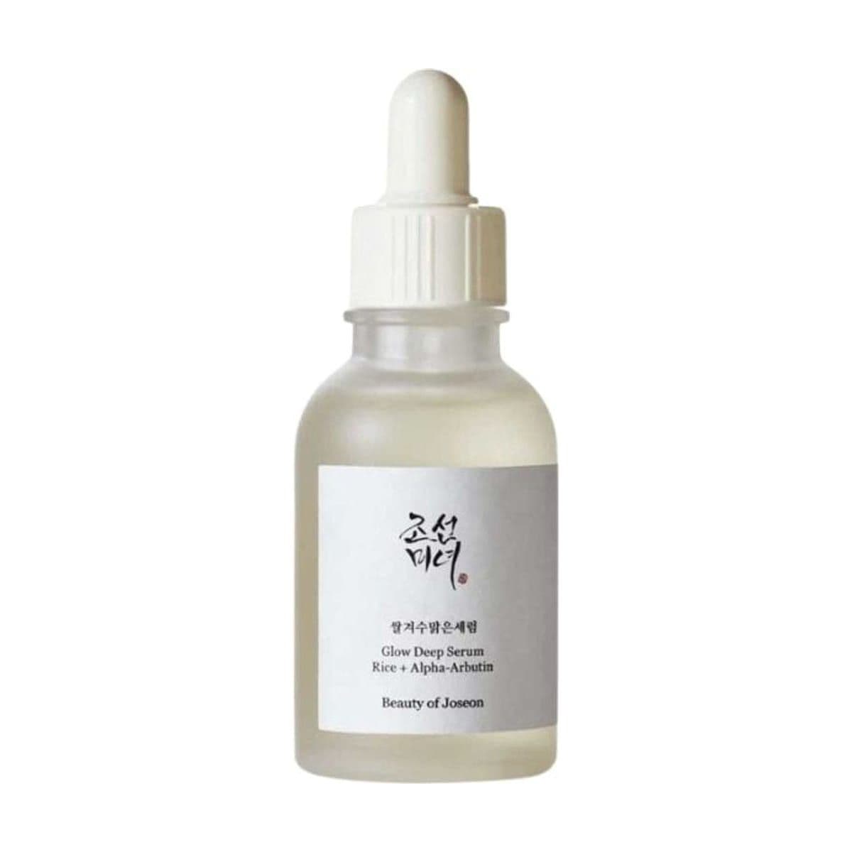 Embalagem de Sérum Iluminador Beauty of Joseon Glow Deep Arroz + Alpha-Arbutin