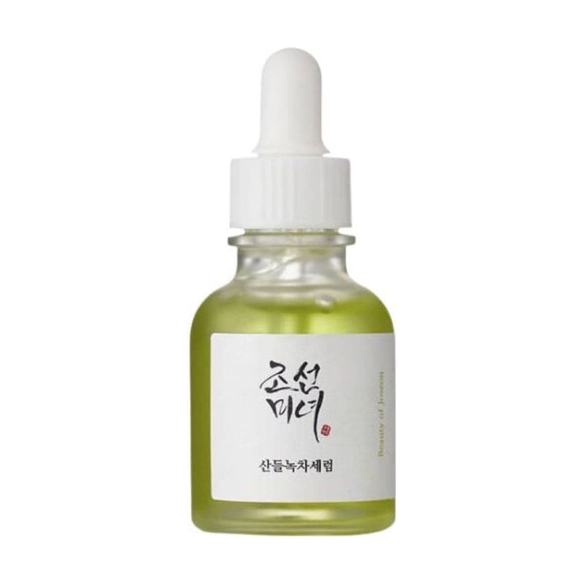 Embalagem de Sérum Calmante Beauty of Joseon Calming Chá Verde + Pantenol