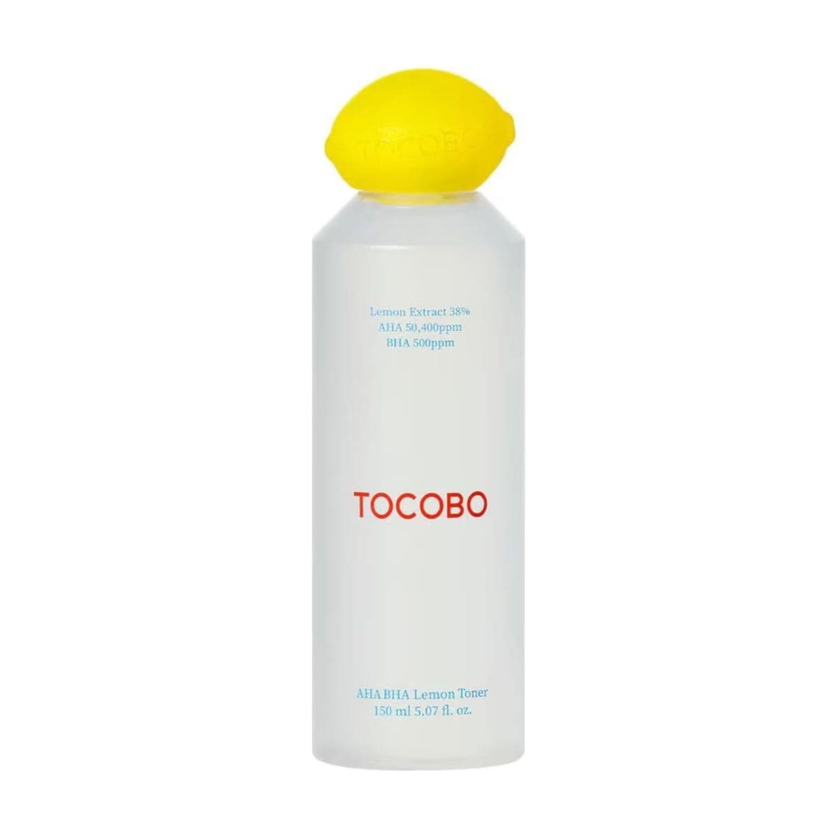 Embalagem de Tônico Facial Tocobo AHA BHA Lemon