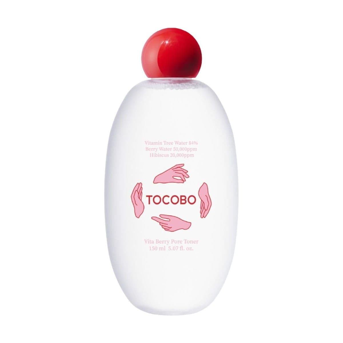 Embalagem de Tônico Facial Tocobo Vita Berry Pore