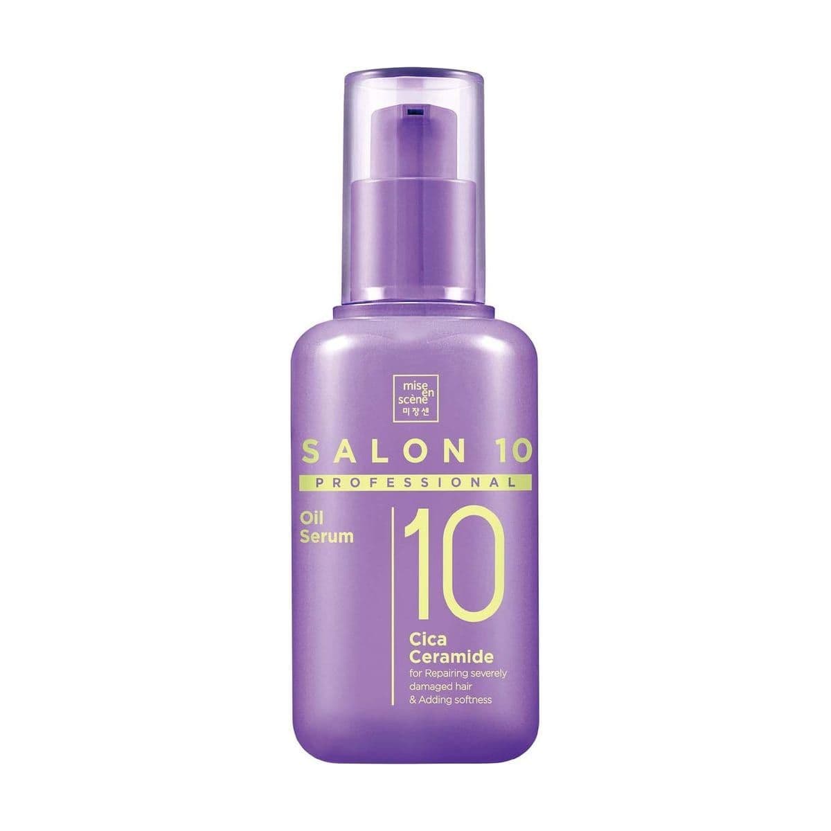 Embalagem de Óleo Capilar Mise en Scène Salon 10 Cica Ceramide