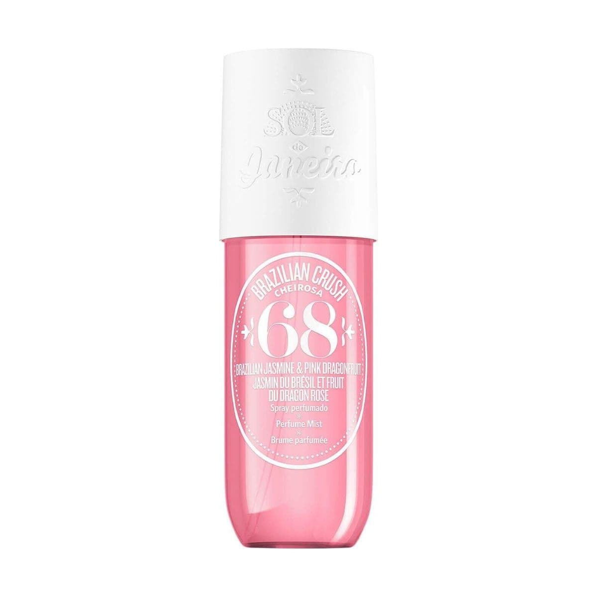 Embalagem de Body Splash Sol de Janeiro Cheirosa '68 Body & Hair Mist