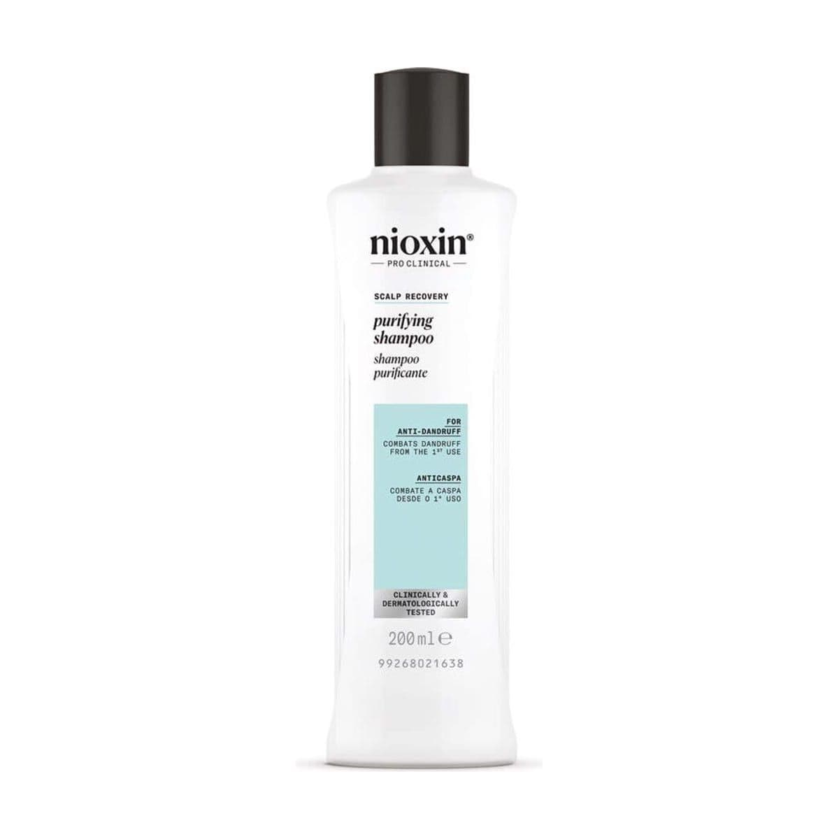 Embalagem de Shampoo Anticaspa Purificante para Couro Cabeludo Nioxin