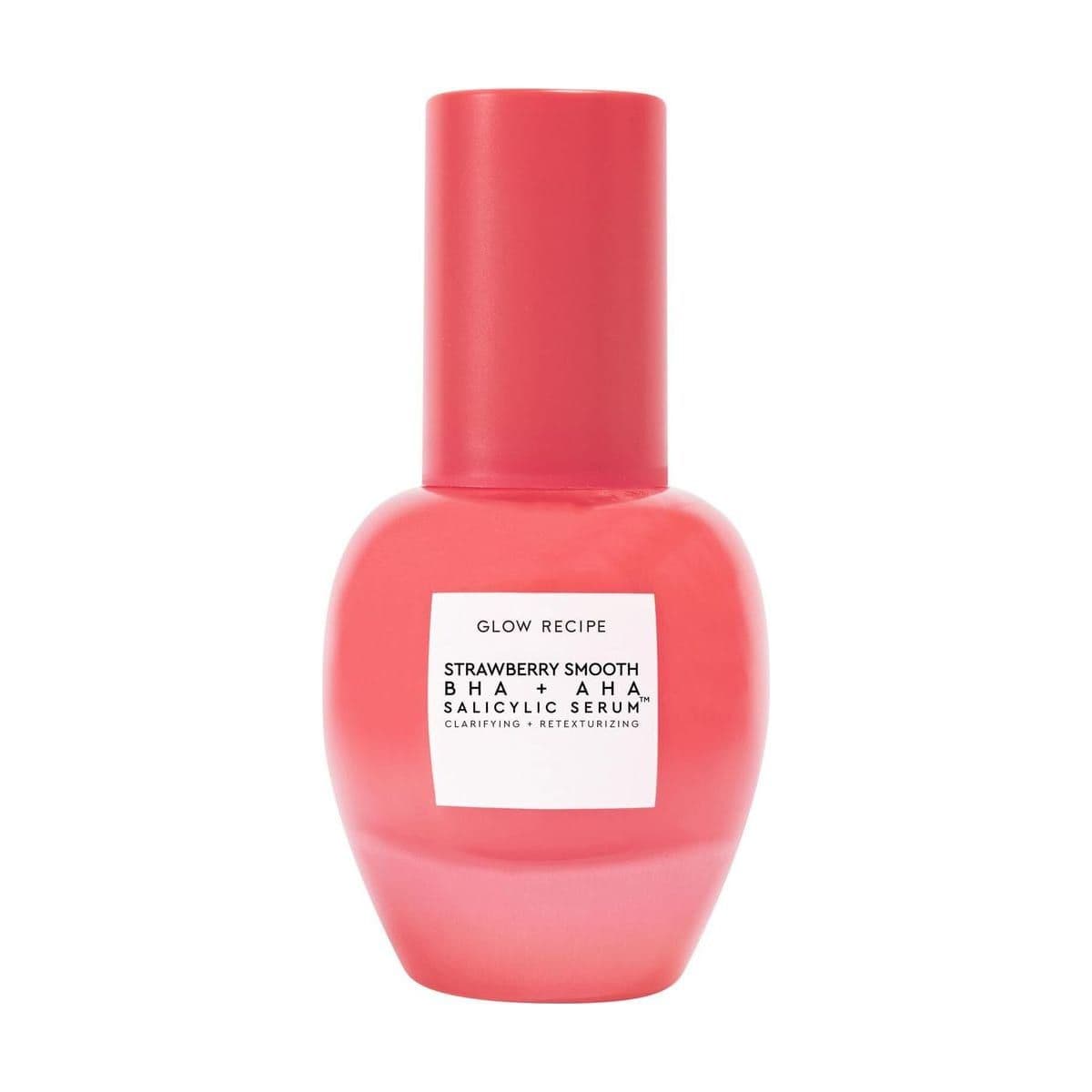 Embalagem de Sérum Uniformizador Glow Recipe Strawberry BHA + AHA