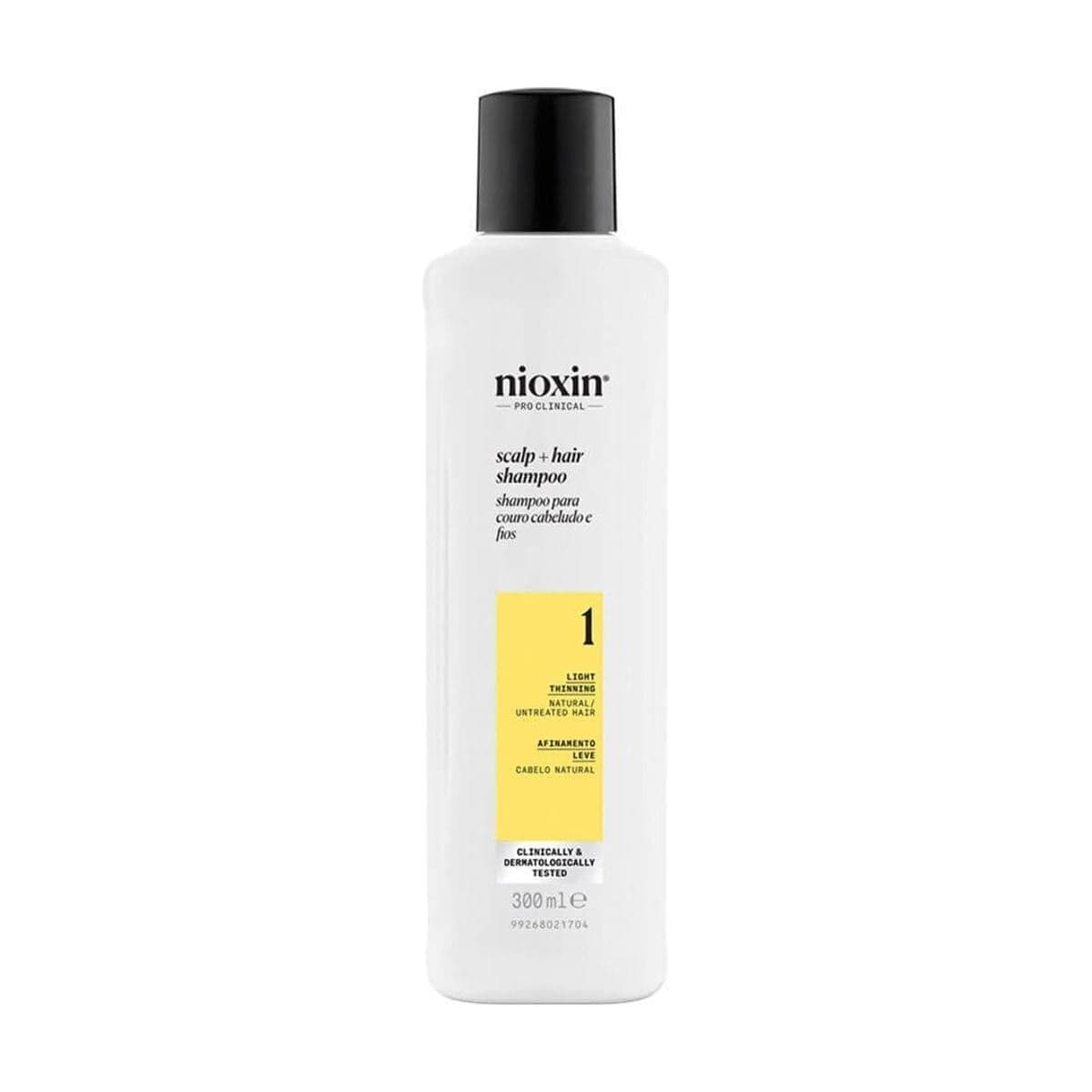 Embalagem de Shampoo para Cabelos Naturais Sistema 1 Nioxin