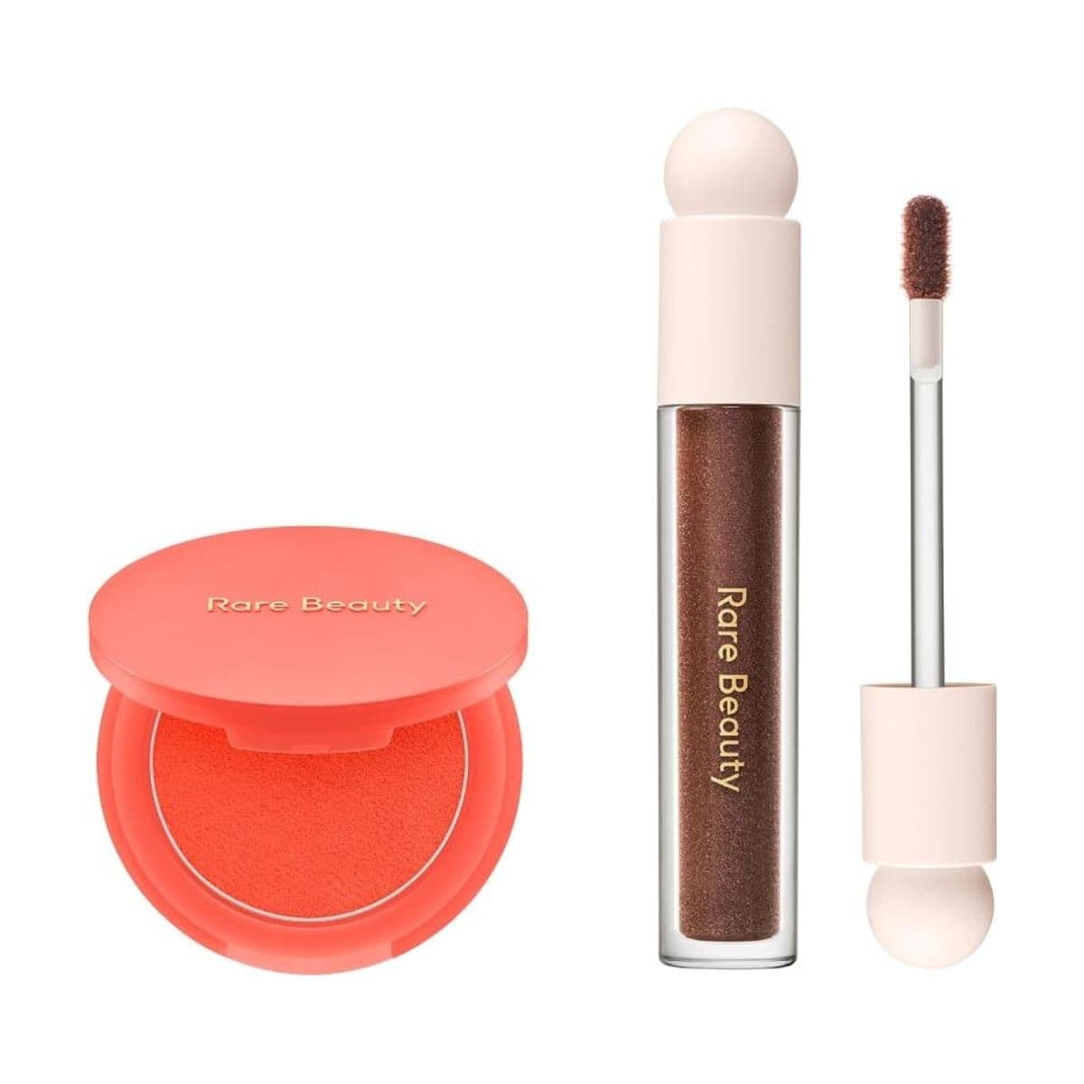 Embalagem de Kit Blush Matte e Gloss Rare Beauty