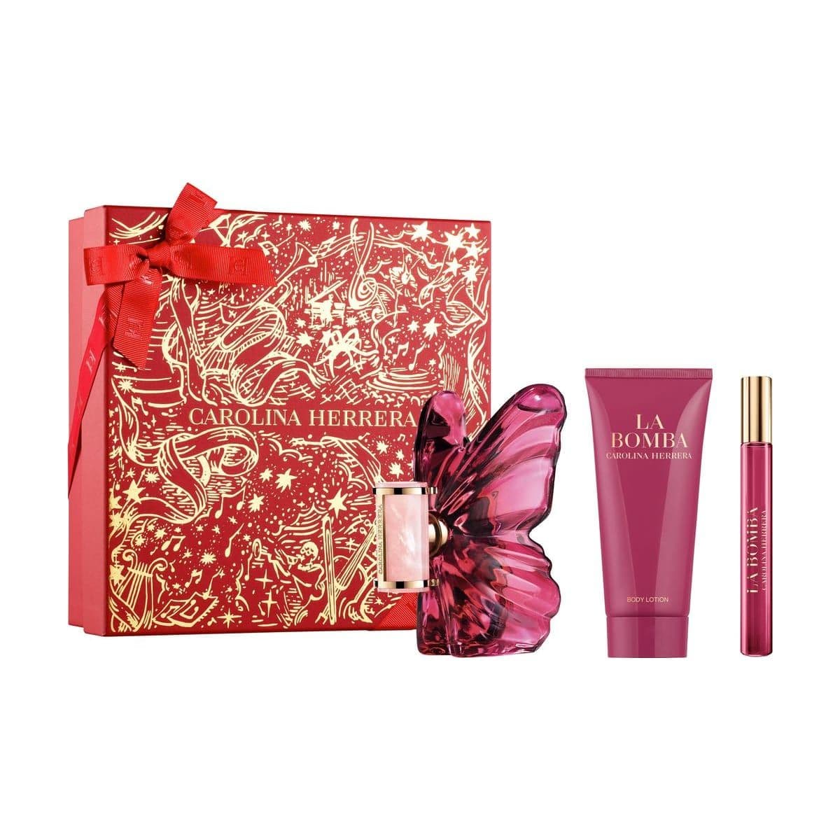 Embalagem de Kit Coffret Carolina Herrera La Bomba Feminino Eau de Parfum