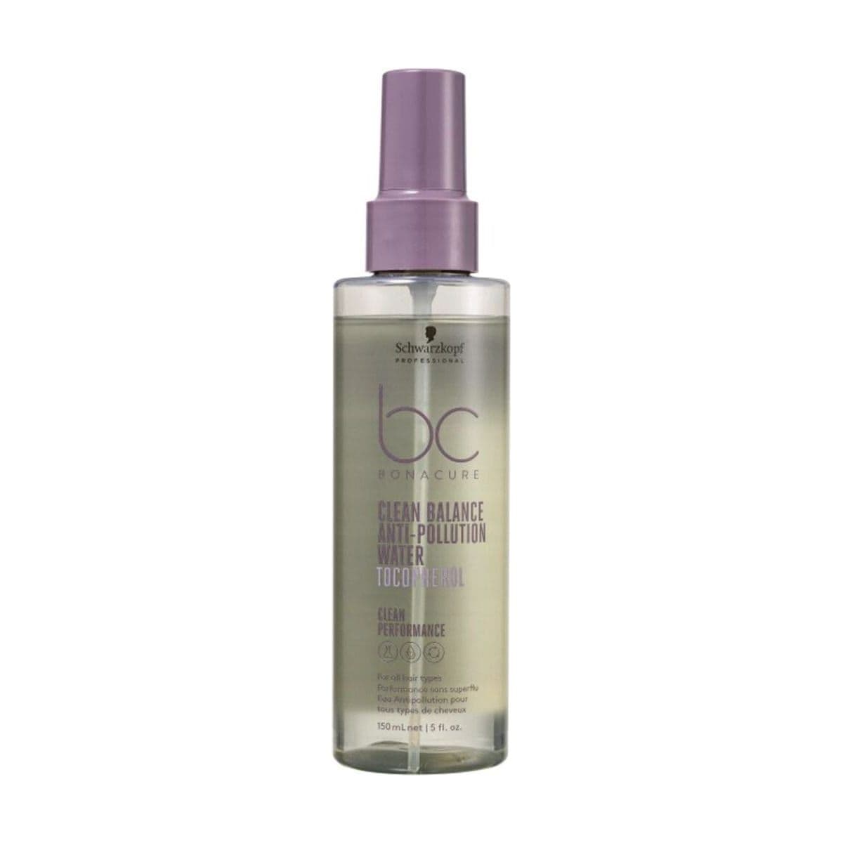 Embalagem de Finalizador Schwarzkopf Bonacure Clean Performance Água Anti-Poluição Clean Balance