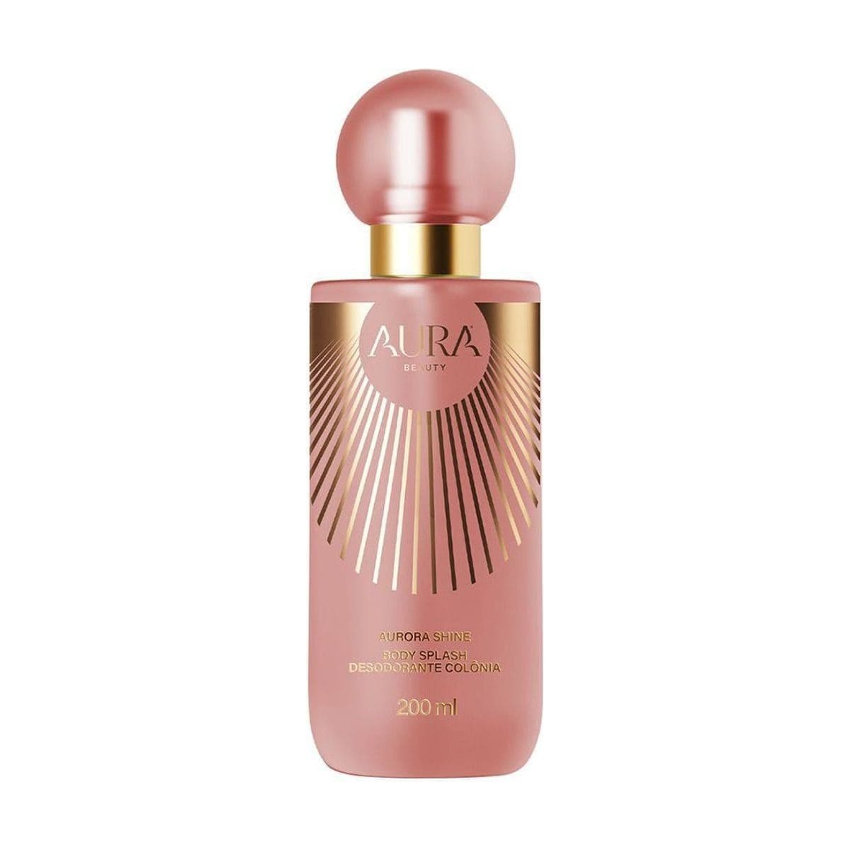 Embalagem de Body Splash Aura Beauty Aurora Shine