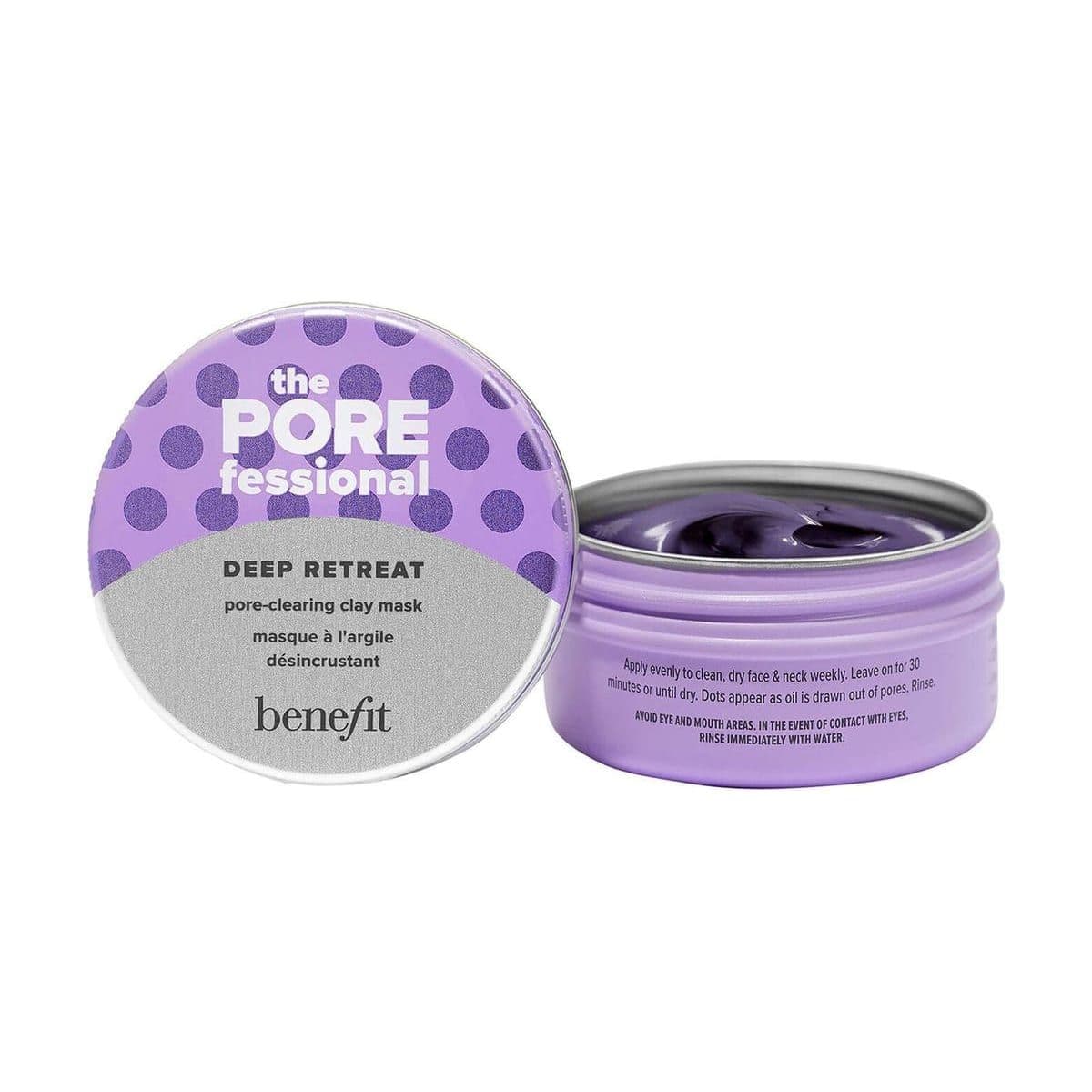 Embalagem de Máscara de Argila Limpadora de Poros Benefit the POREfessional Deep Retreat