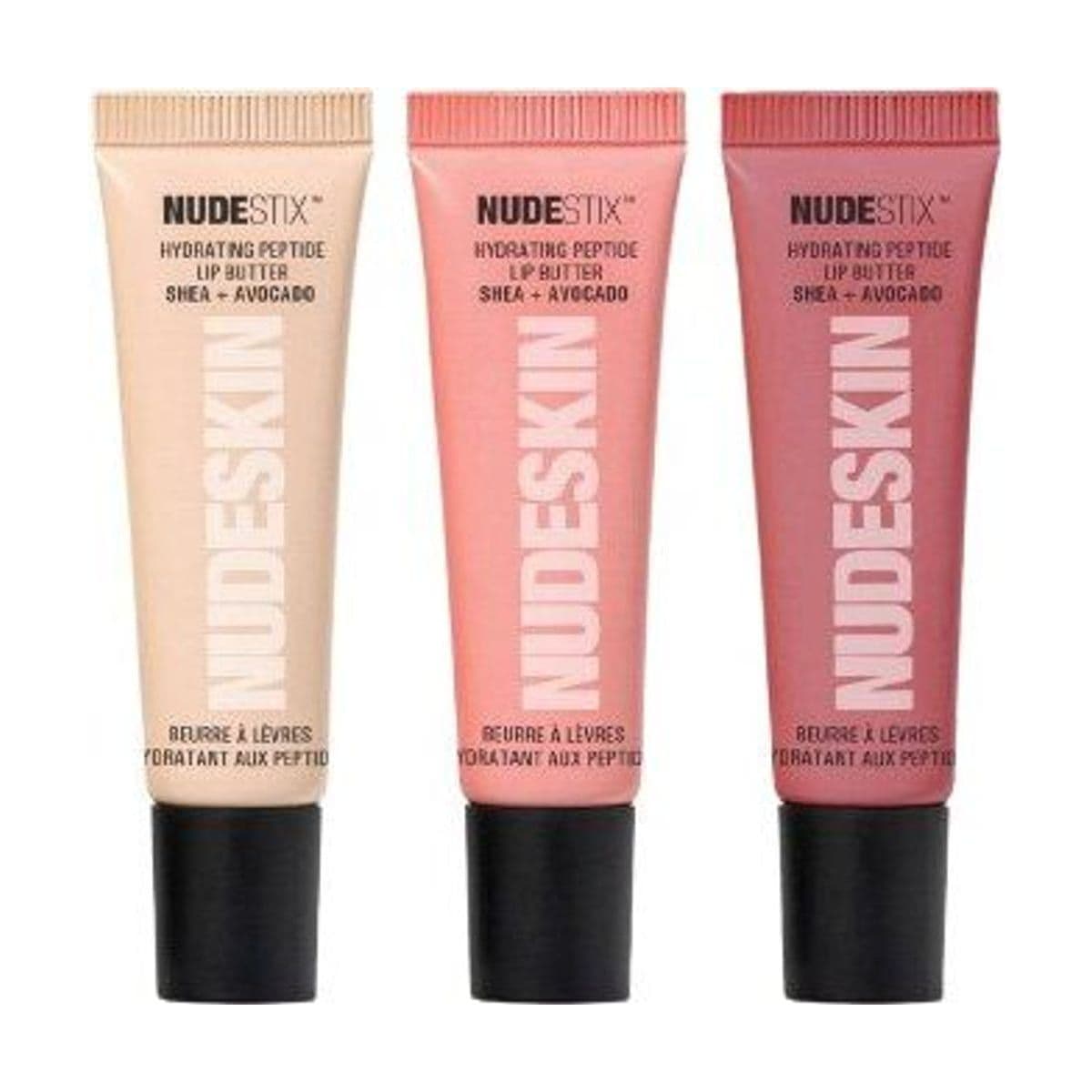 Embalagem de Kit Balm Labial Nudestix Hydrating Peptide Lip Butter