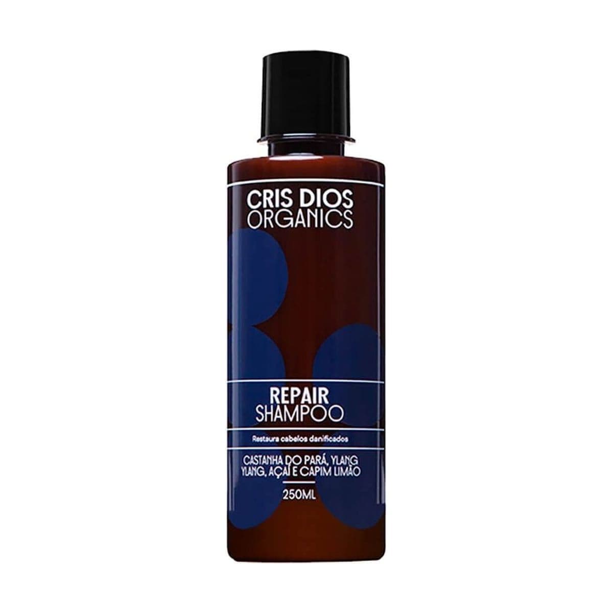 Embalagem de Shampoo Laces Cris Dios Restauração Repair