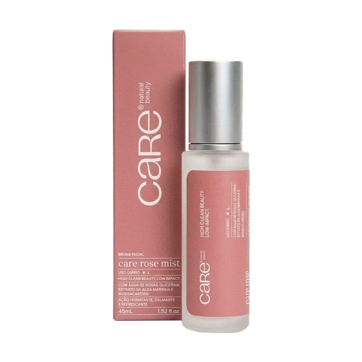 Embalagem de Bruma Facial Care Natural Beauty Rose Mist