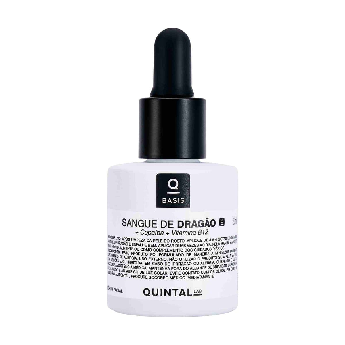 Embalagem de Sérum Facial Sangue de Dragão e Copaíba +Vit B12 Q.Basis