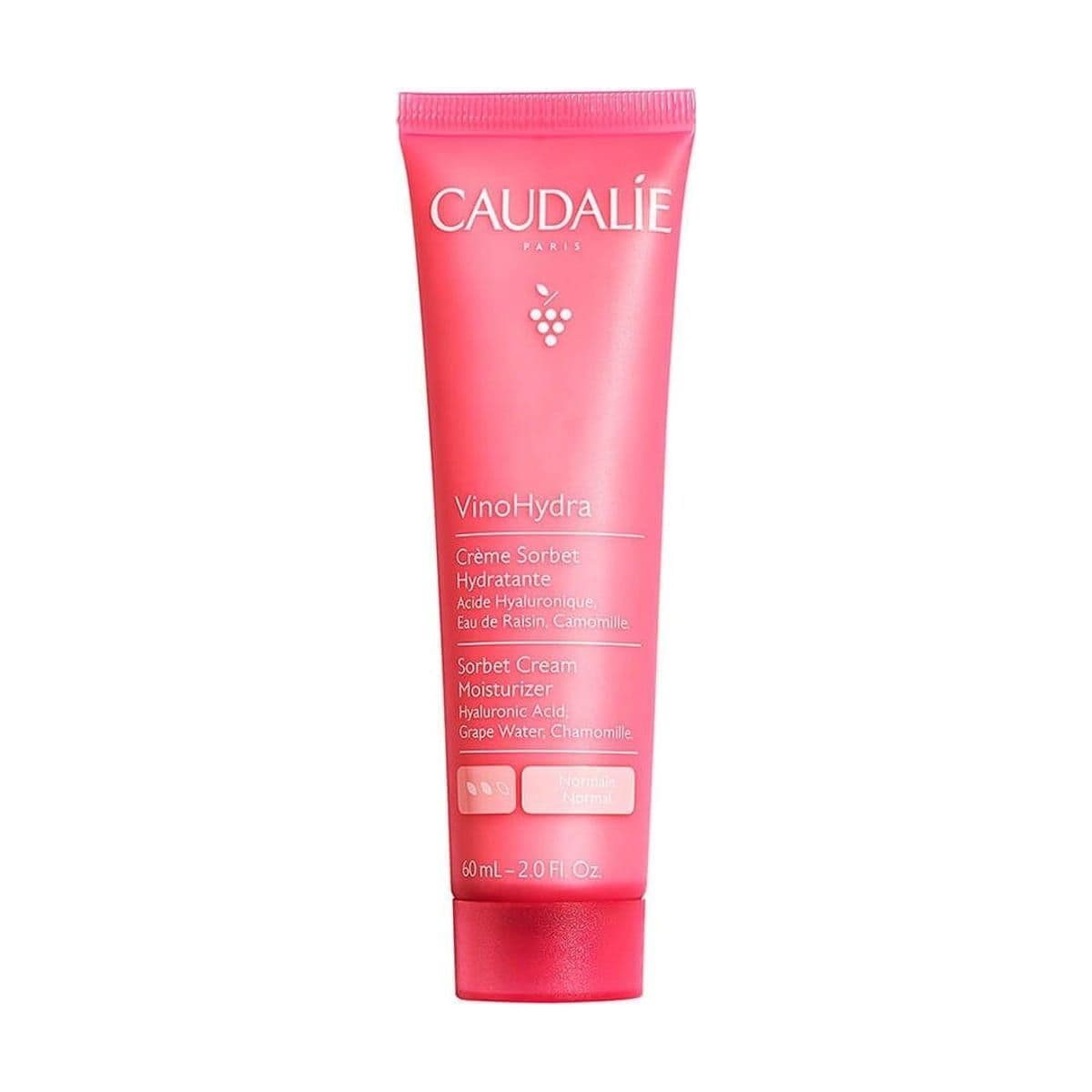 Embalagem de Creme Sorbet Hidratante Caudalie VinoHydra