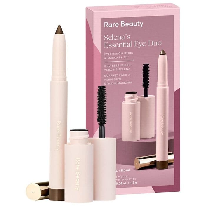 Embalagem de Kit para Olhos Rare Beauty Selena's Essential Eye Duo