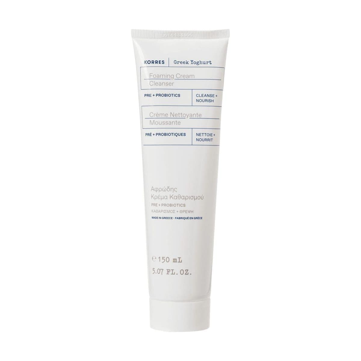 Embalagem de Creme de Limpeza de Facial Korres Greek Yoghurt