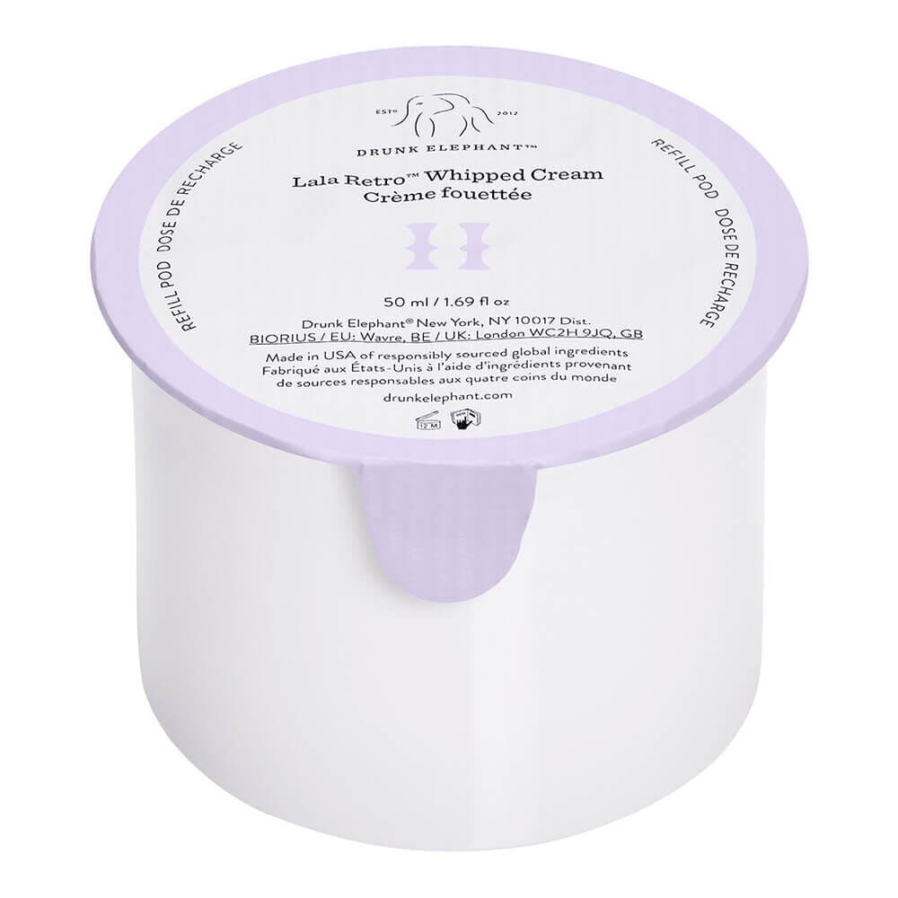 Embalagem de Creme Hidratante Facial Drunk Elephant Lala Retro Whipped Cream Refil