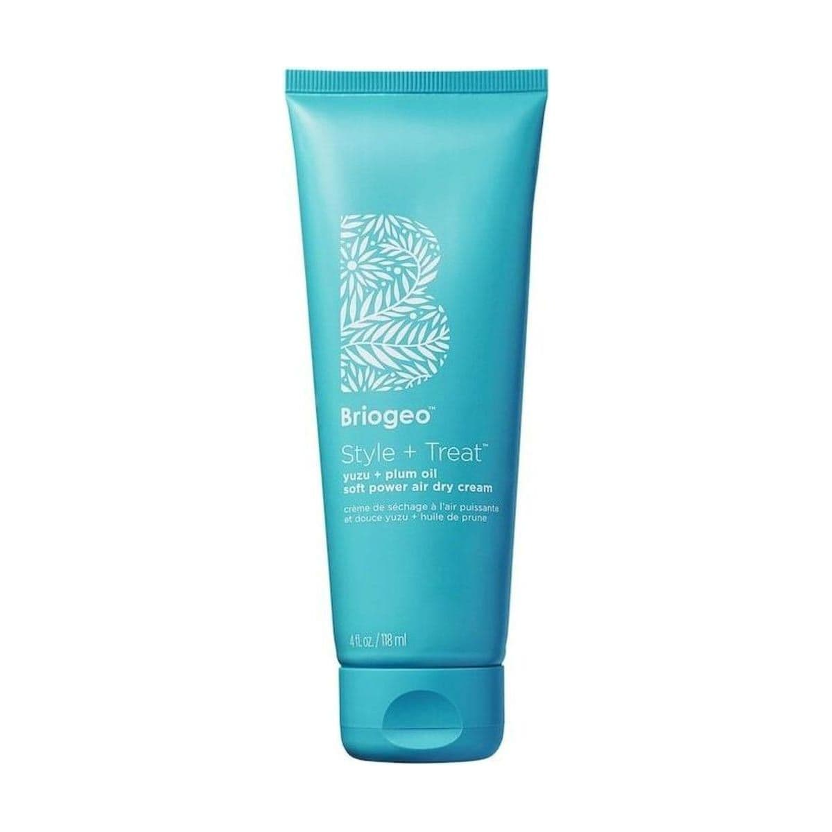 Embalagem de Creme Leave-In Briogeo Style + Treat PLUM OIL DRY