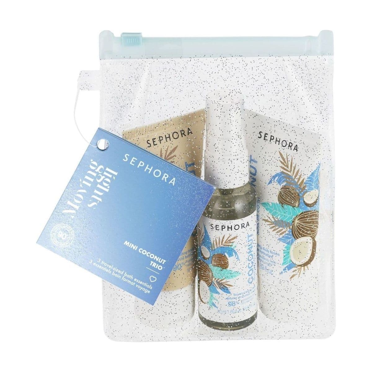 Embalagem de Kit de Banho Sephora Collection Moving Lights Mini Trio