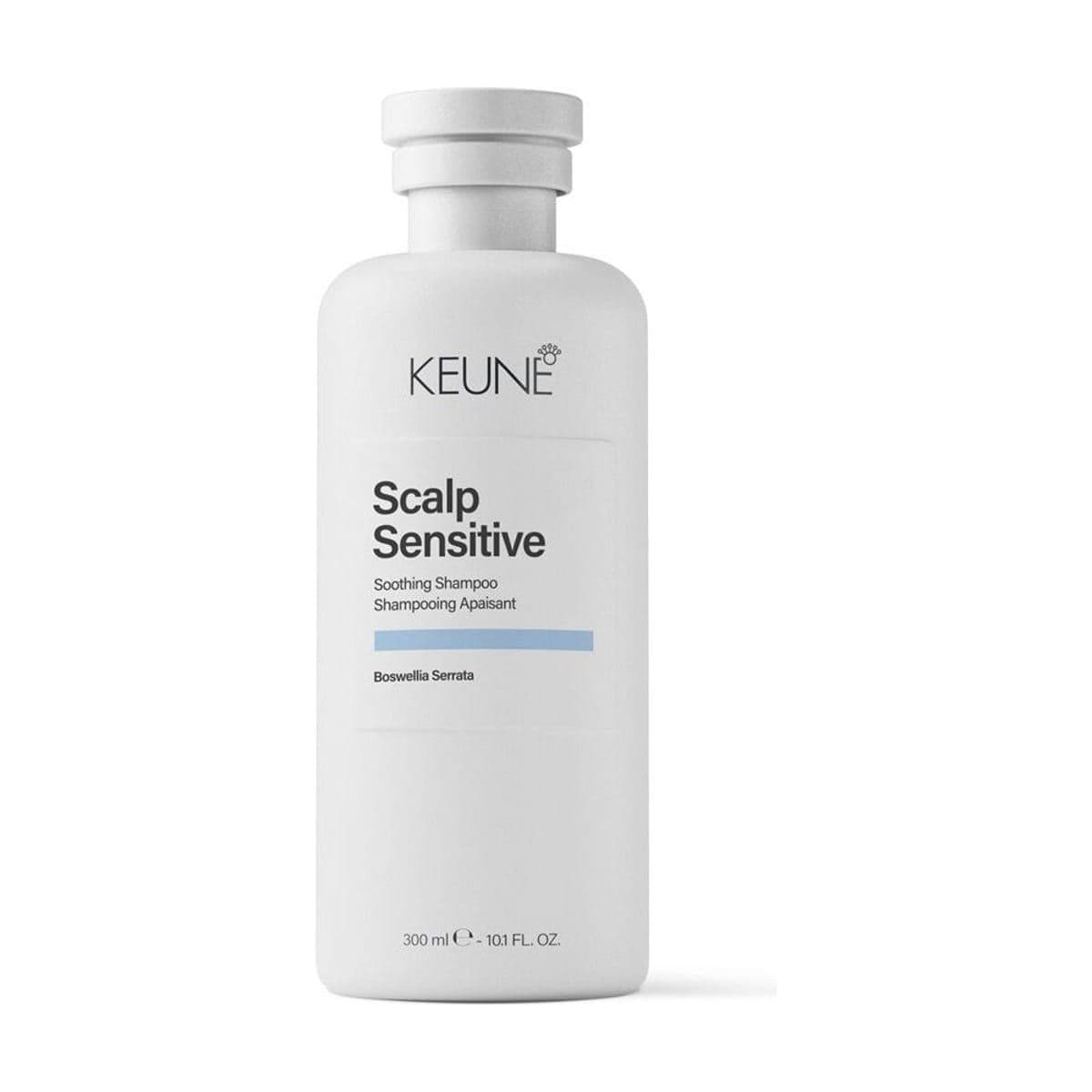 Embalagem de Shampoo Calmante para Couro Cabeludo Sensível Keune Care Scalp Sensitive