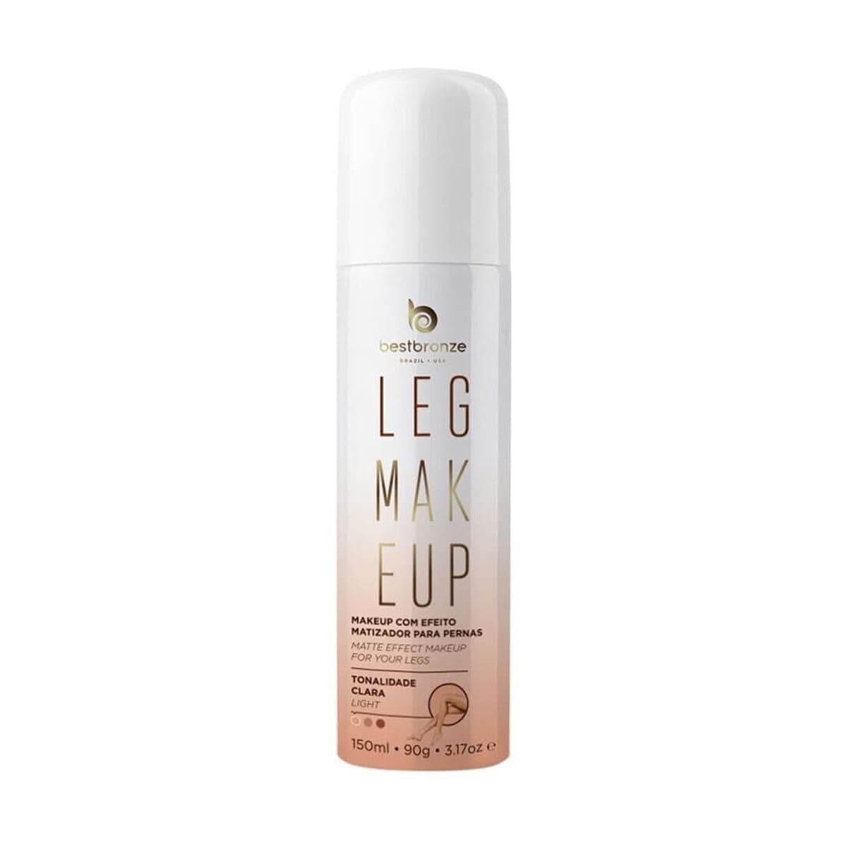 Embalagem de Spray Make Up Com Efeito Bronzer Para as Pernas
