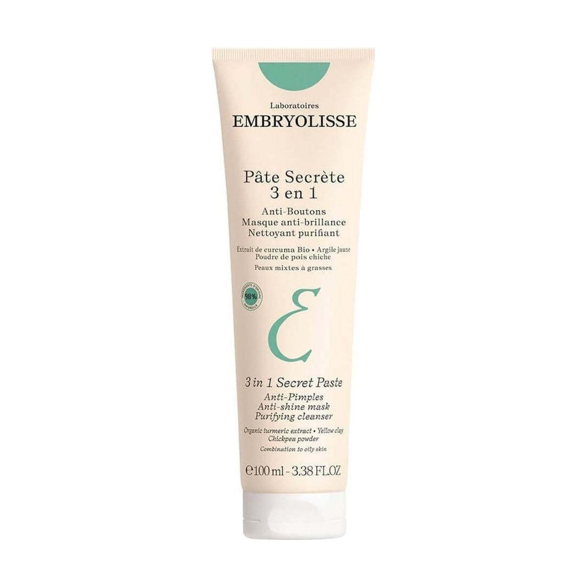 Embalagem de Pasta Secreta Embryolisse Purificante 3 em 1