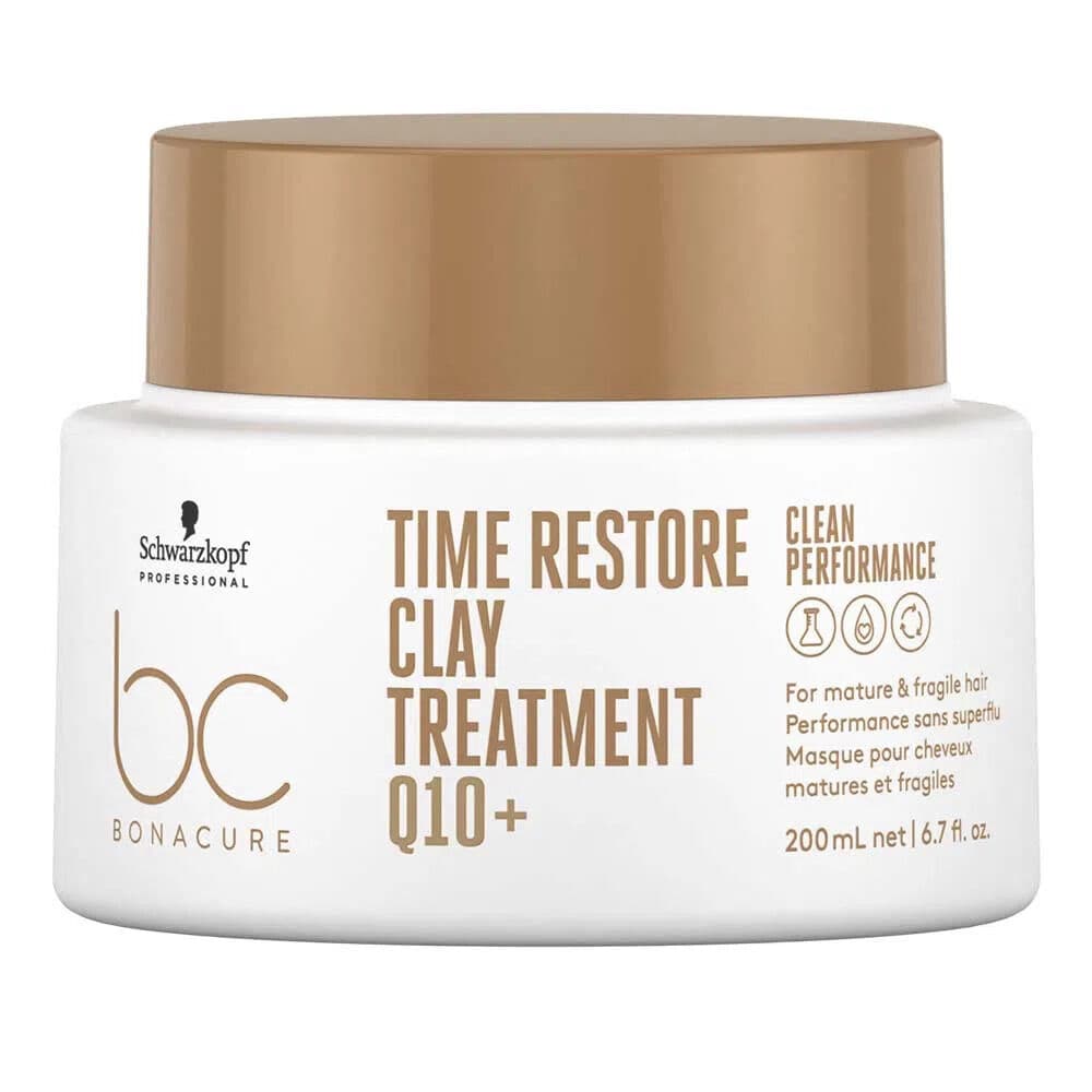 Embalagem de Máscara de Tratamento Schwarzkopf Bonacure Clean Performance Time Restore
