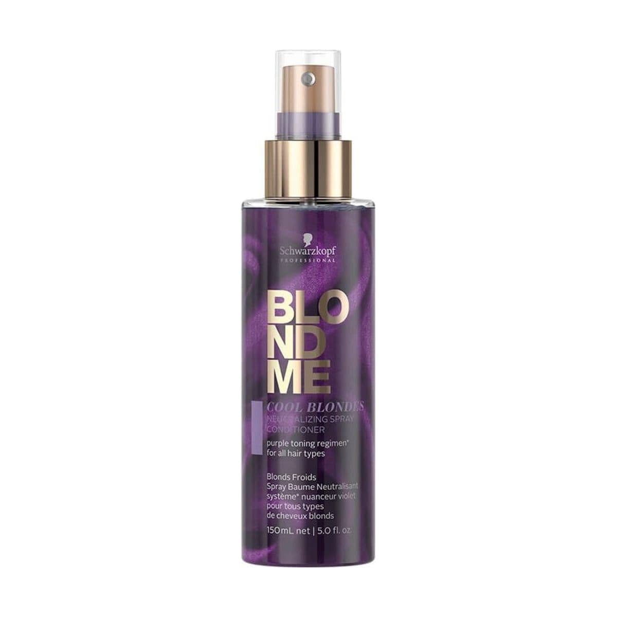 Embalagem de Spray Condicionador Schwarzkopf Blonde Me Neutralizante para Loiros Frios