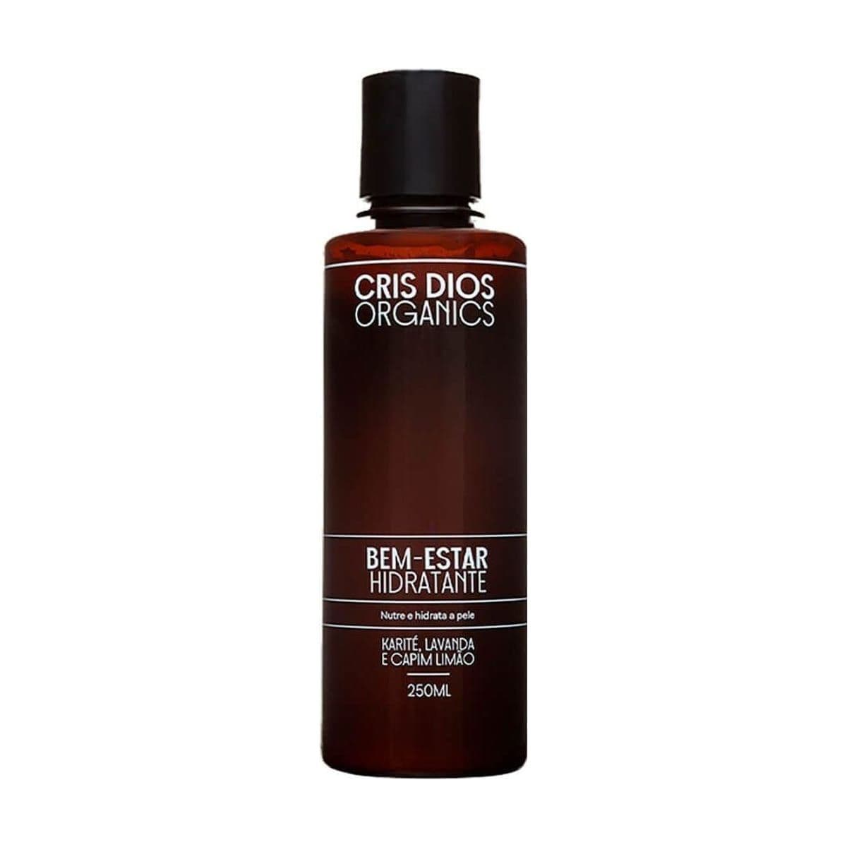 Embalagem de Loção Hidratante Corporal Laces Cris Dios Organics