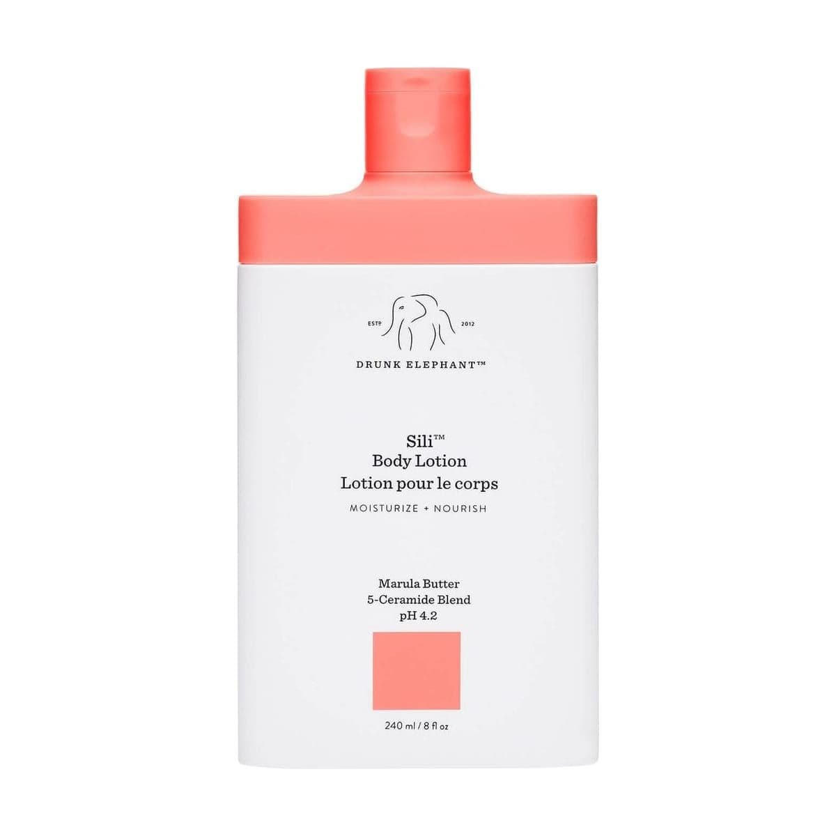Embalagem de Loção Hidratante Corporal Drunk Elephant Sili Body Lotion