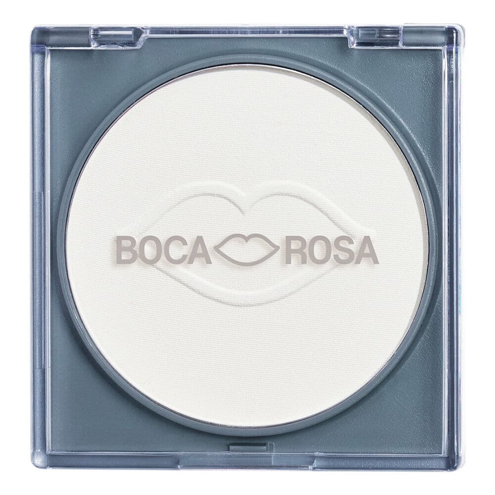 Embalagem de Pó Compacto Translúcido Boca Rosa