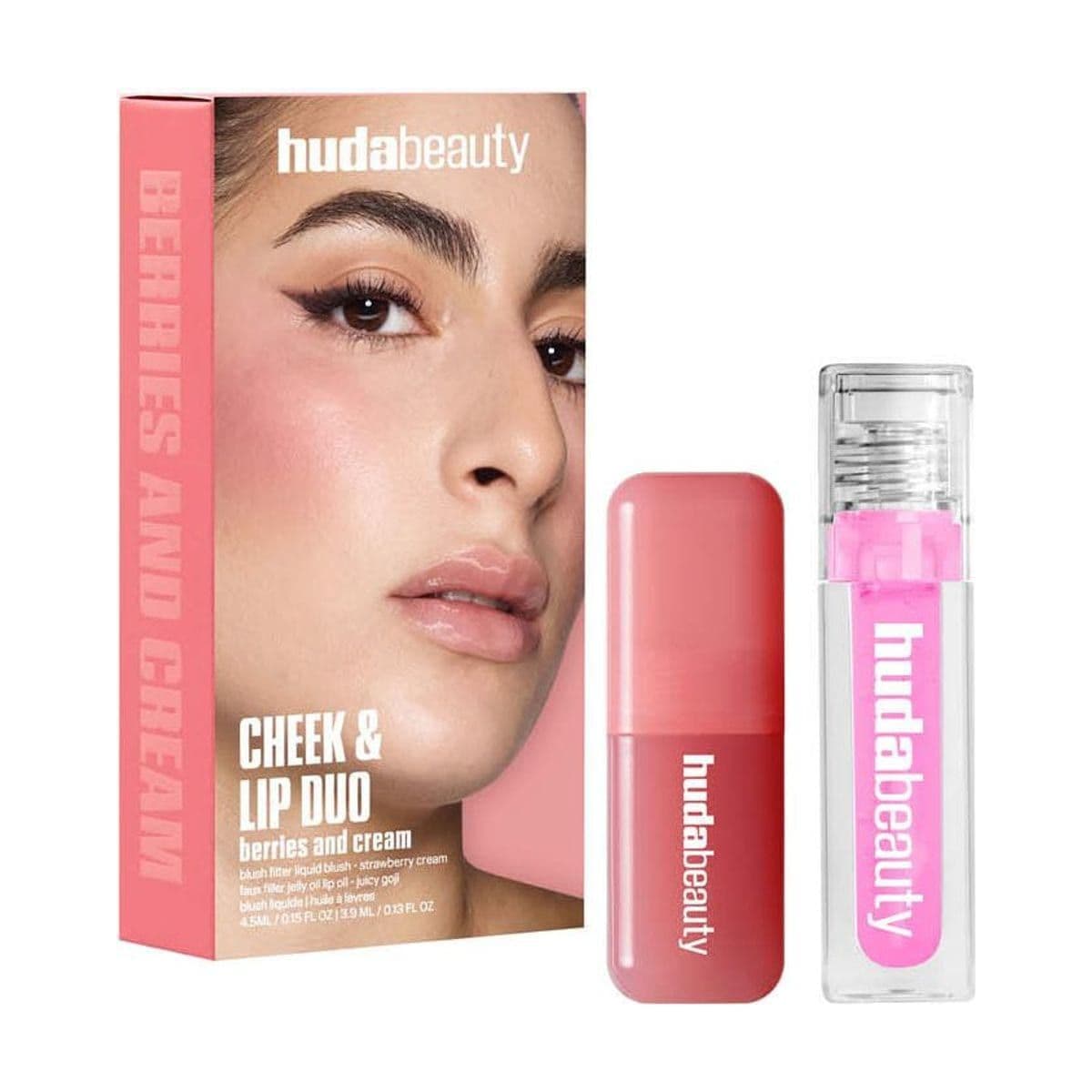 Embalagem de Kit Duo Huda Beauty Berries & Cream
