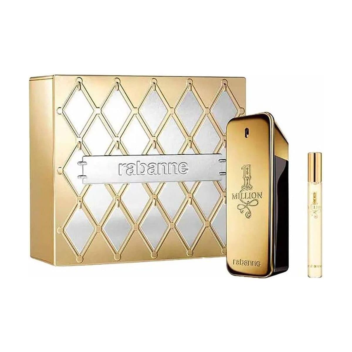 Embalagem de Kit Coffret Rabanne 1 Million Masculino Eau de Toilette