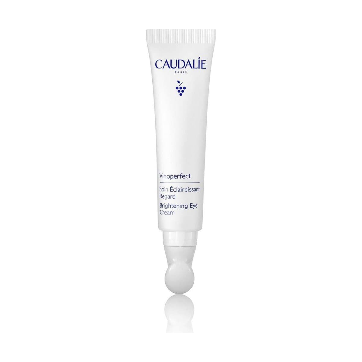 Embalagem de Creme de Olhos Caudalie Vinoperfect Antiolheiras com Niacinamida
