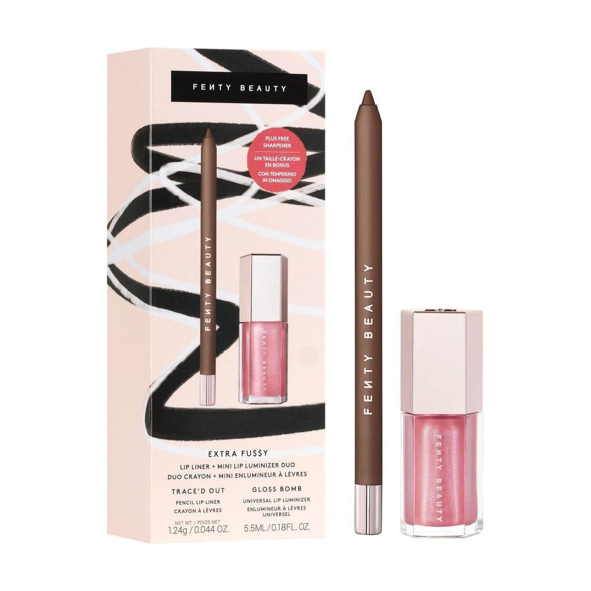 Embalagem de Kit Fenty Beauty Lip Drip Duo