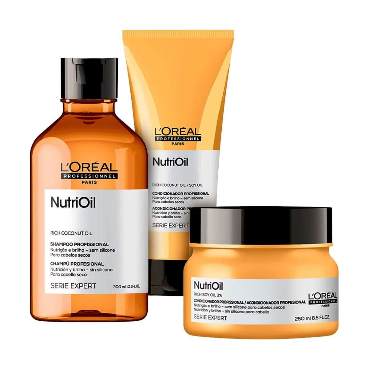 Embalagem de Kit Trio Nutrioil
