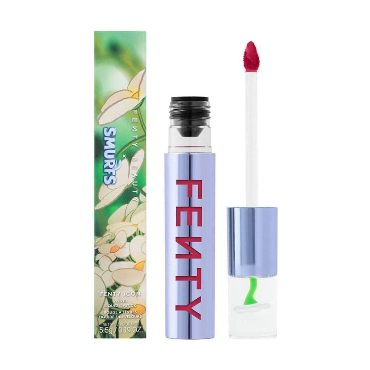 Embalagem de Batom líquido Fenty Beauty Smurfs Collection