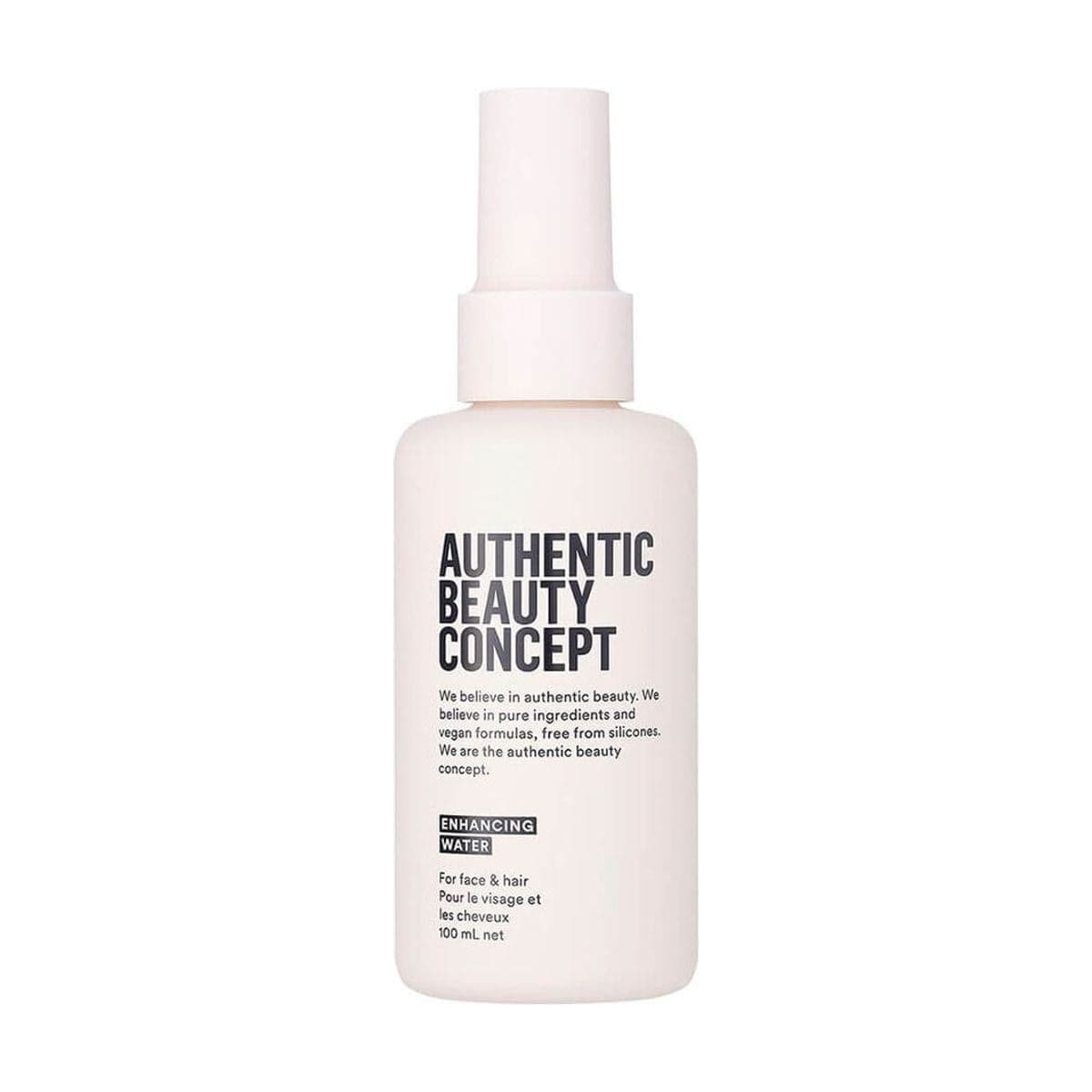 Embalagem de Spray Finalizador Authentic Beauty Concept Beyond Hair Enhancing Water Treatment