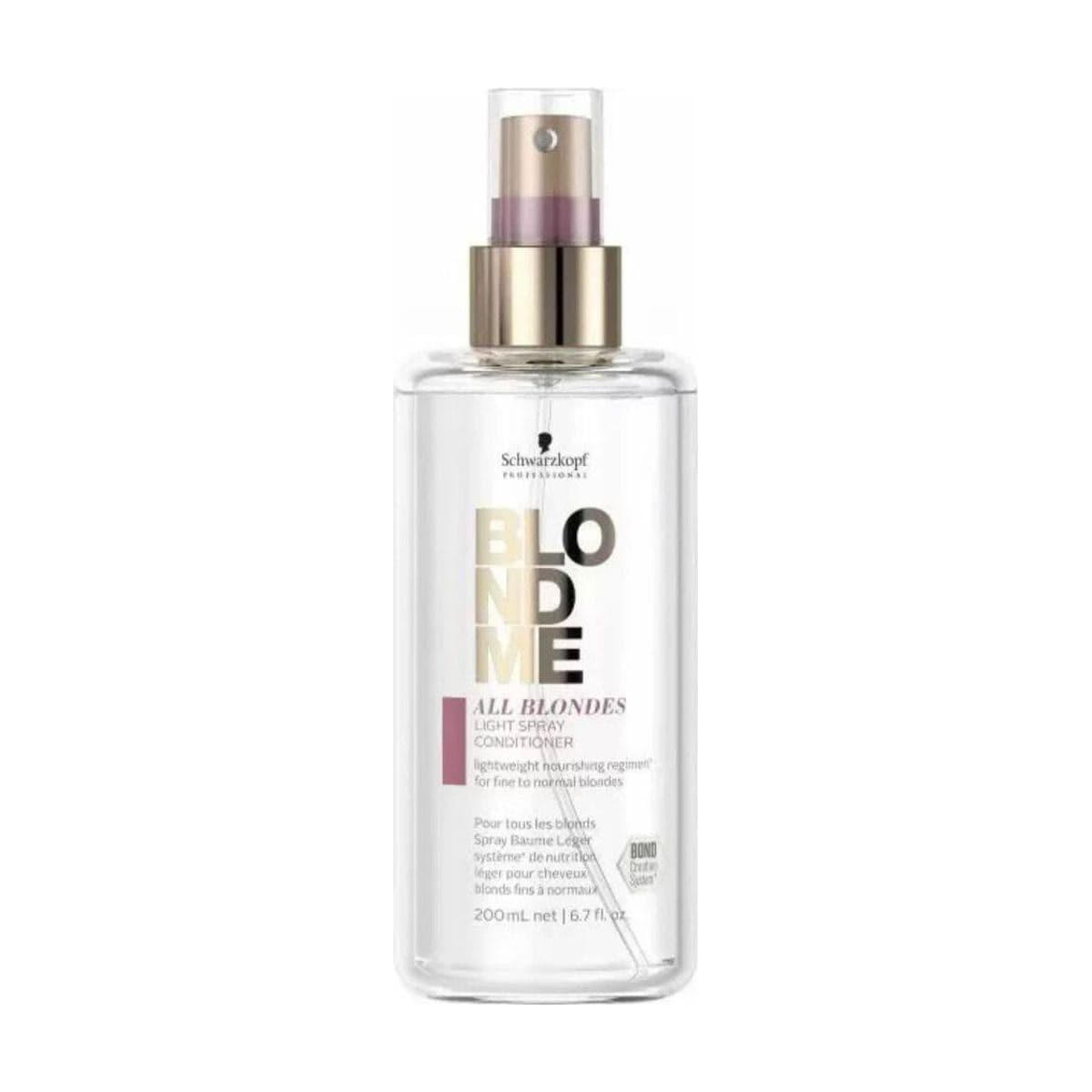 Embalagem de Spray Condicionador Schwarzkopf Blonde Me Light