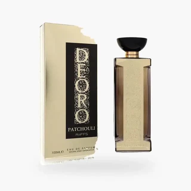 Embalagem de Riiffs Deoro Patchouli Eau de Parfum - Perfume Unissex