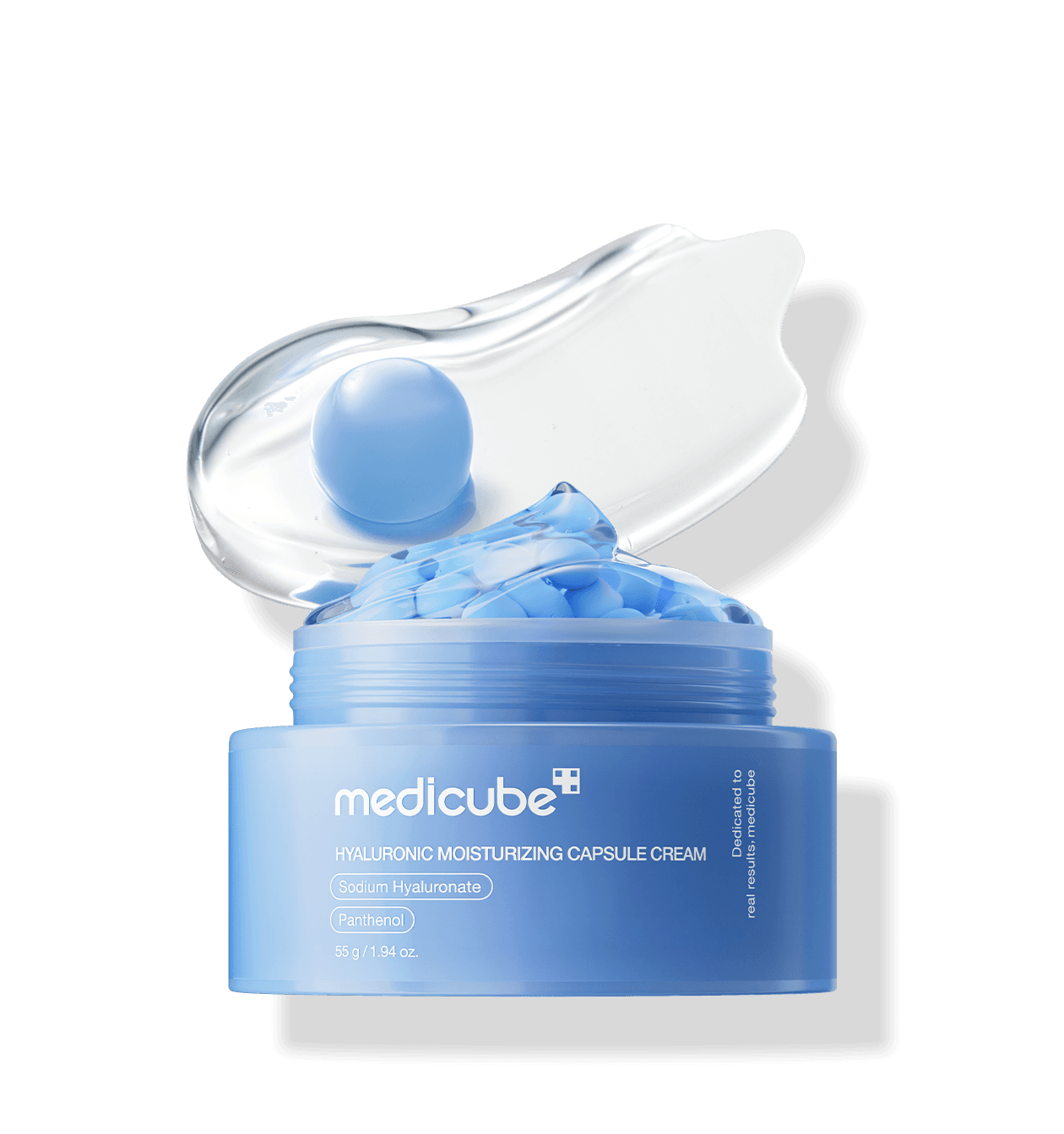 Embalagem de Medicube Hyaluronic Moisturizing Capsule Cream 55g