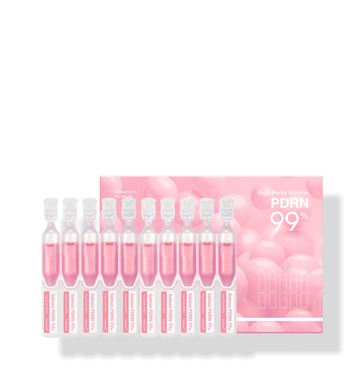 Embalagem de Medicube PDRN Pink One Day Serum 1 box - 1.5ml*10ea