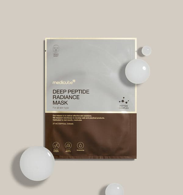 Embalagem de Medicube Deep Peptide Radiance Mask 27g X 5 Unidades