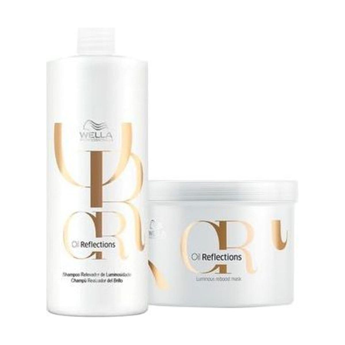 Embalagem de Kit Wella Professionals Oil Reflections Shampoo e Máscara (2 produtos)