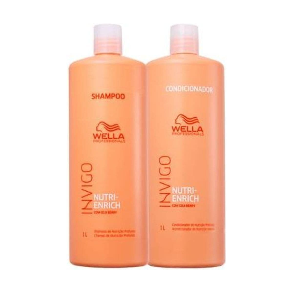 Embalagem de Kit Shampoo 1L + Condicionador 1L - Wella Professionals Invigo Nutri-Enrich
