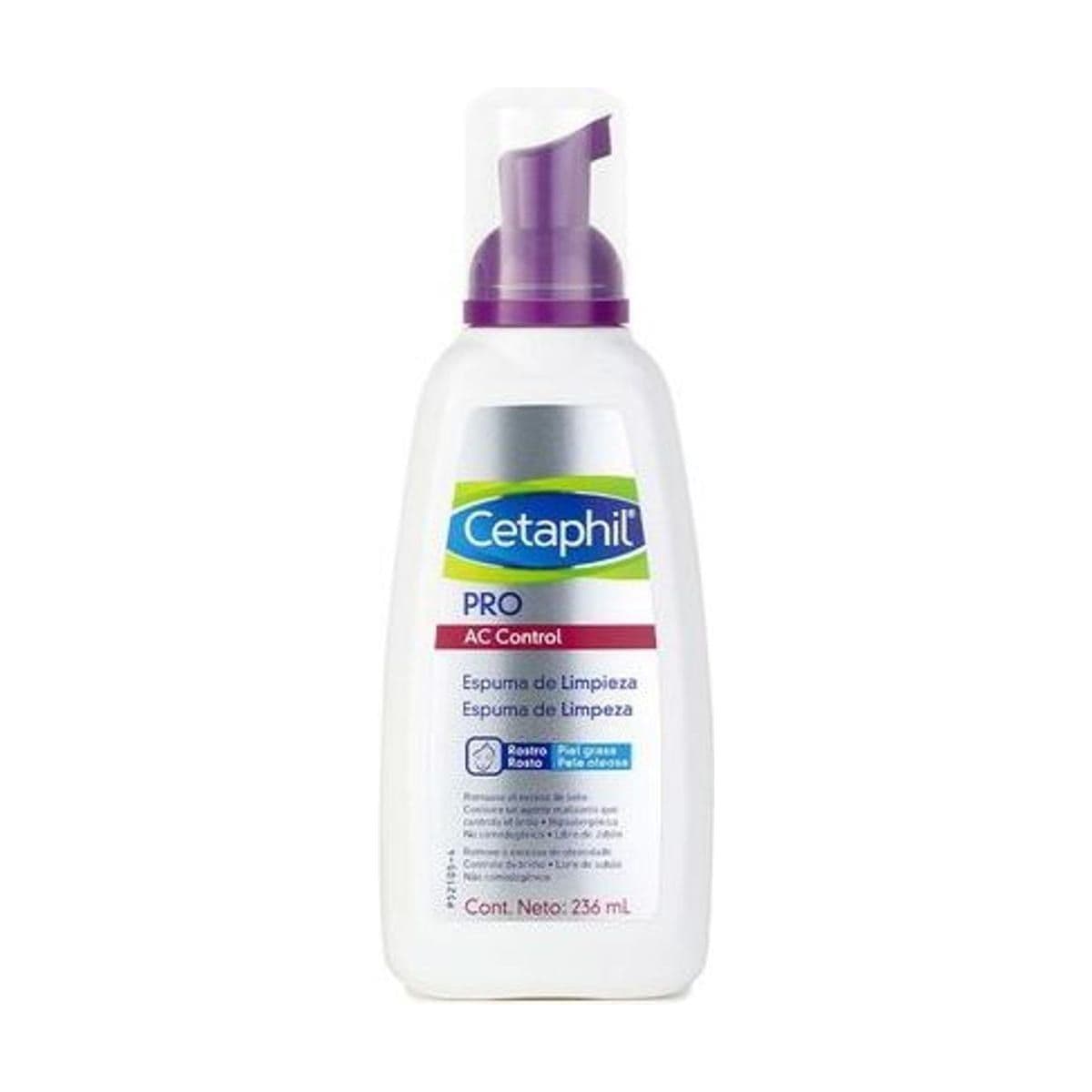 Embalagem de Espuma de Limpeza Cetaphil Pro AC Control - 236ml