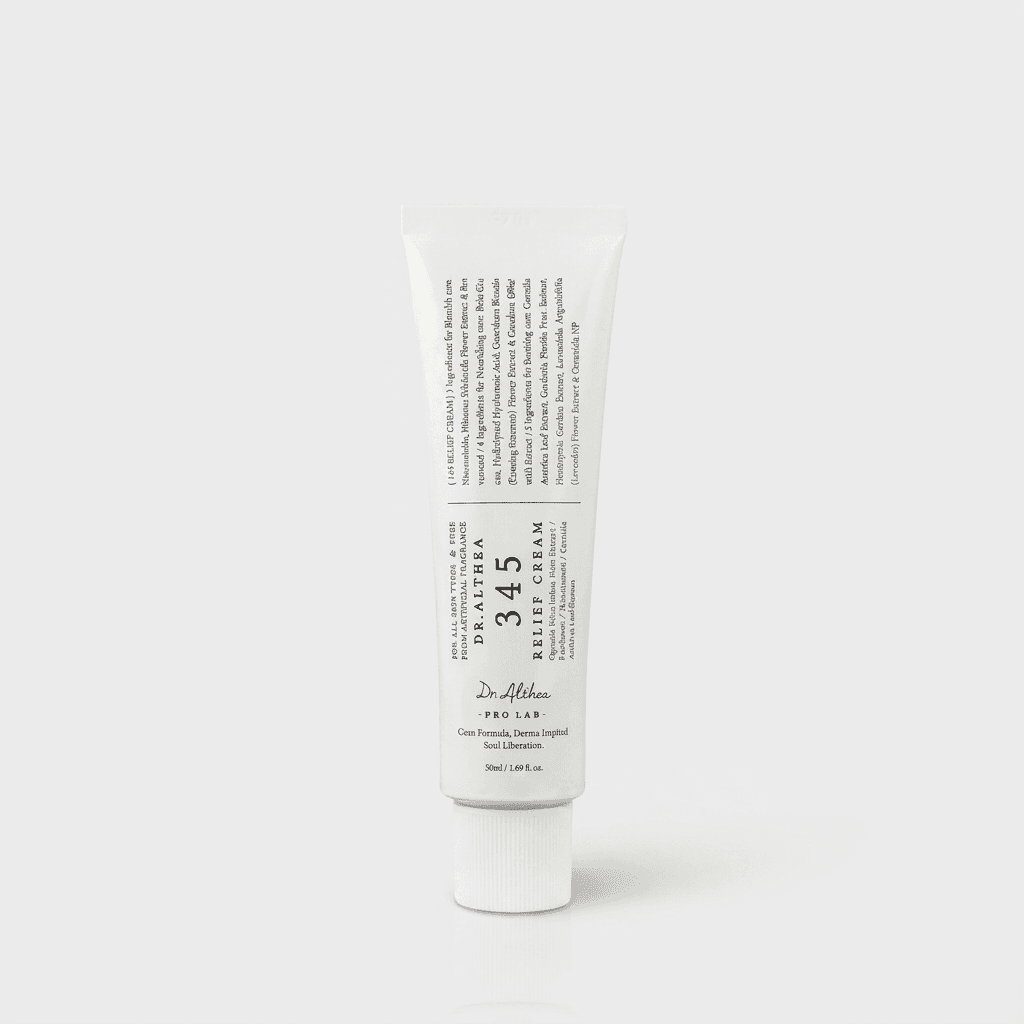 Embalagem de Dr. Althea 345 Relief Cream – Creme para Acne e Oleosidade
