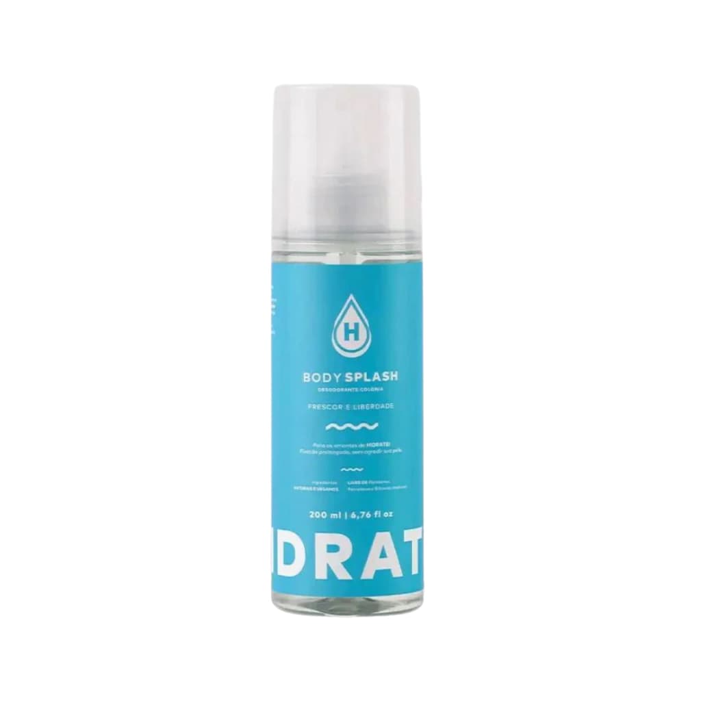 Embalagem de Hidratei Body Splash Frescor e Liberdade 200ml